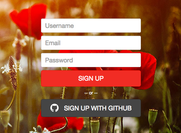 GitHub sign up on Translation.io