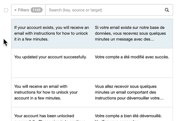 Screen recording of the use of tags on segments in the translation worflow