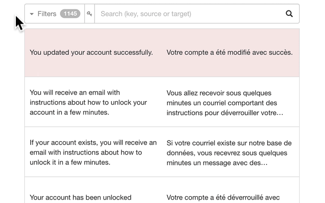 Screen recording of the use of tags on segments in the translation worflow.