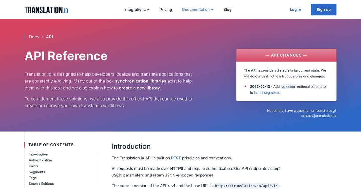 API Reference - Translation.io