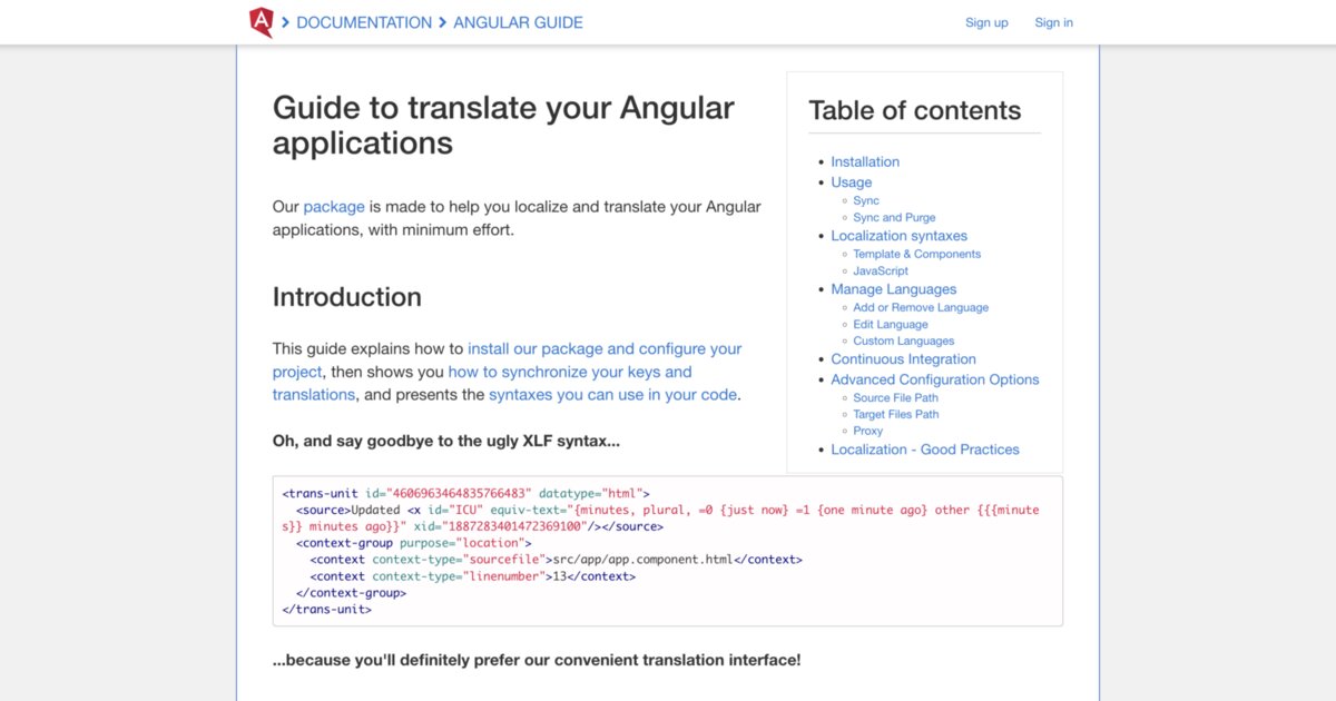 Guide to translate your Angular applications - Translation.io