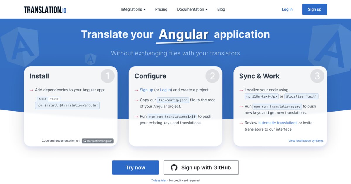 Translation.io - Angular Translation Made Simple